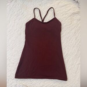 Lululemon Burgundy Spaghetti Strap Top